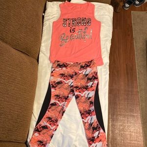 Kids Peach Athletic Outfit